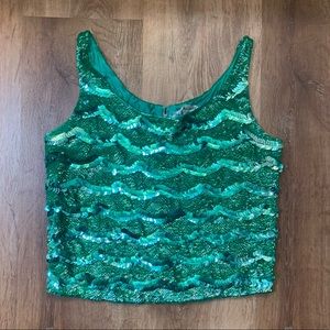 VTG sequin blouse 💚